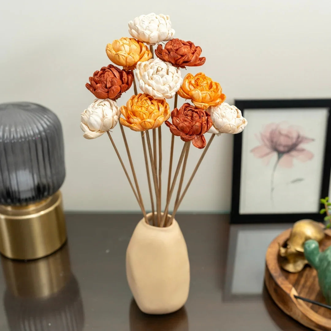 Twisted 6 cm | Rust, Orange and White