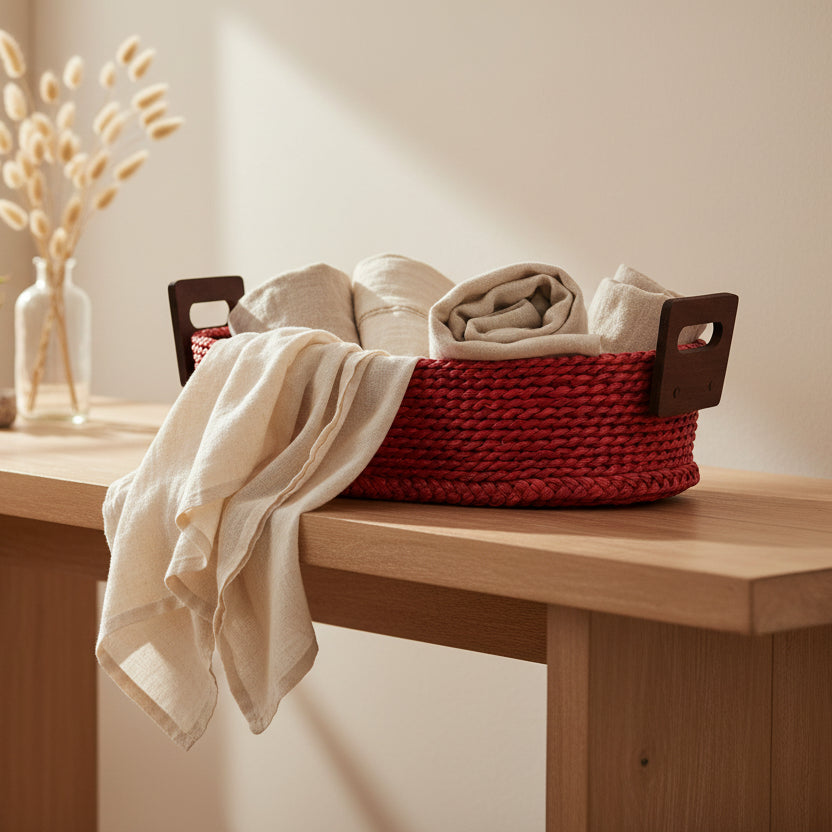 Hogla Grass Multipurpose Oval Basket