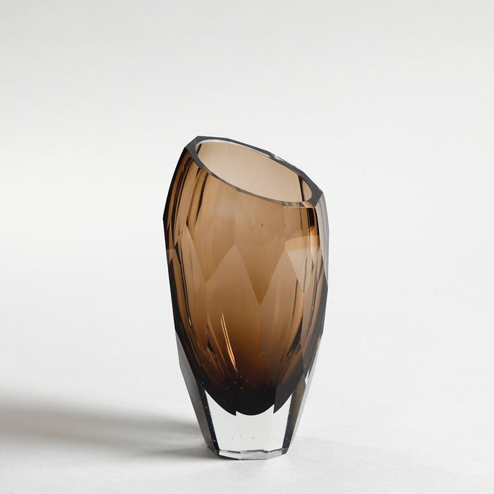 Quartz Hand-Cut Crystal Vase