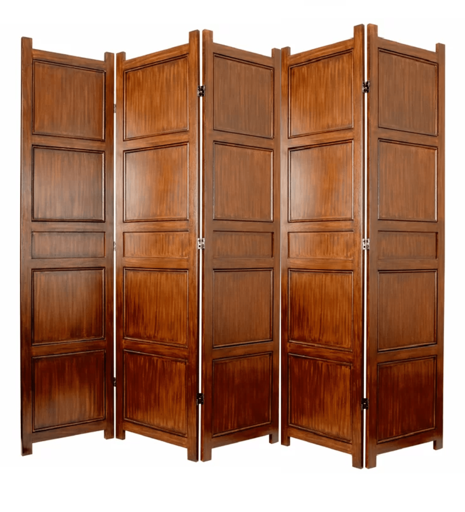 Folding Room Partition with Mango Wood & MDF Jali