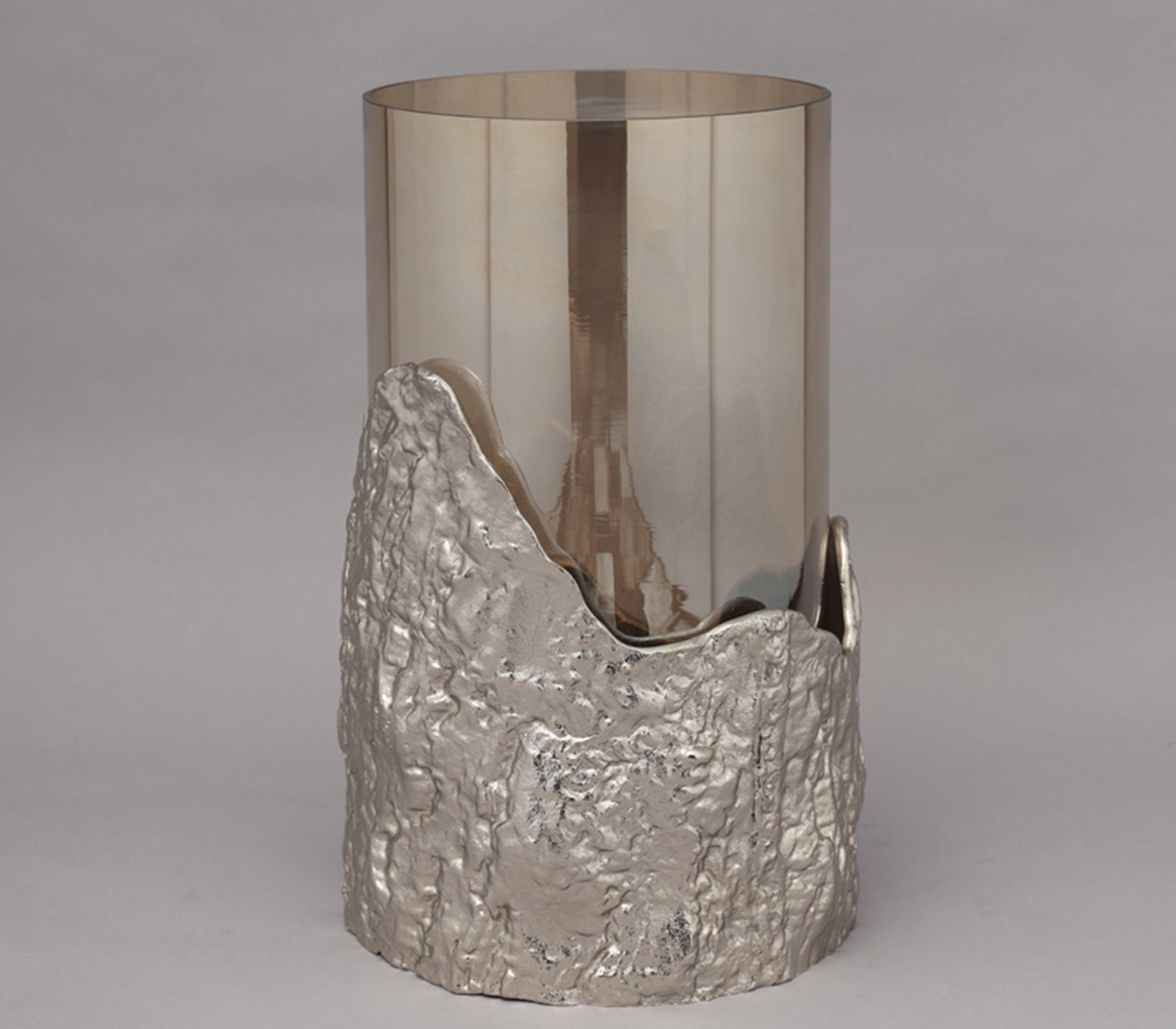 Birch Hurricane Candle Holder