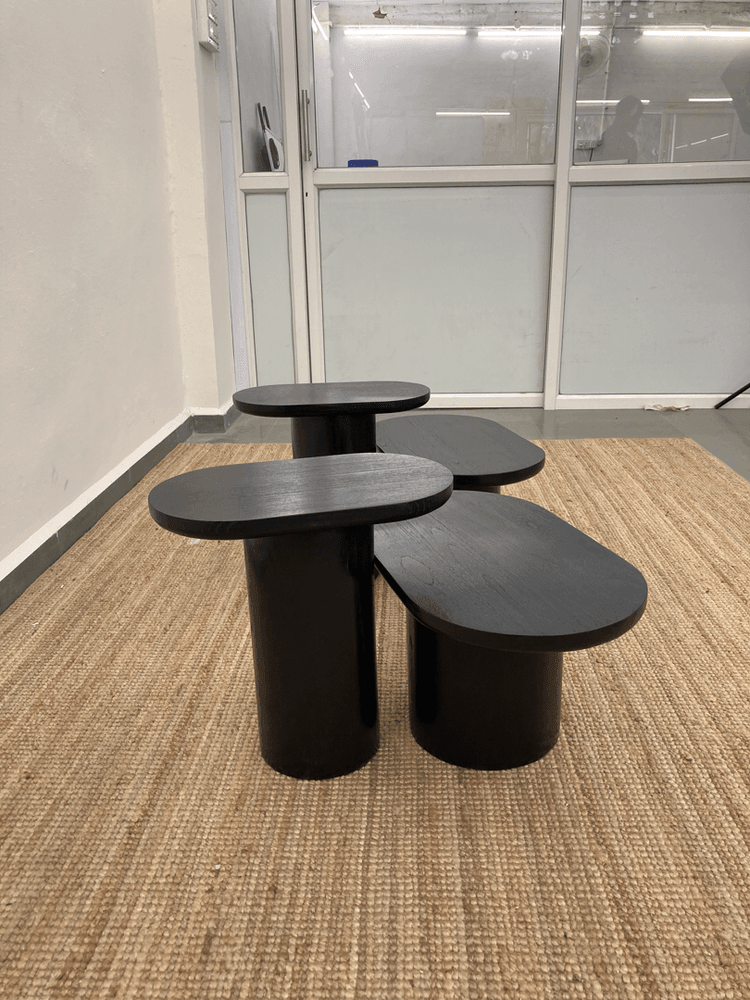 Portico Side Table - Set of 2 | Solid Teak Wood