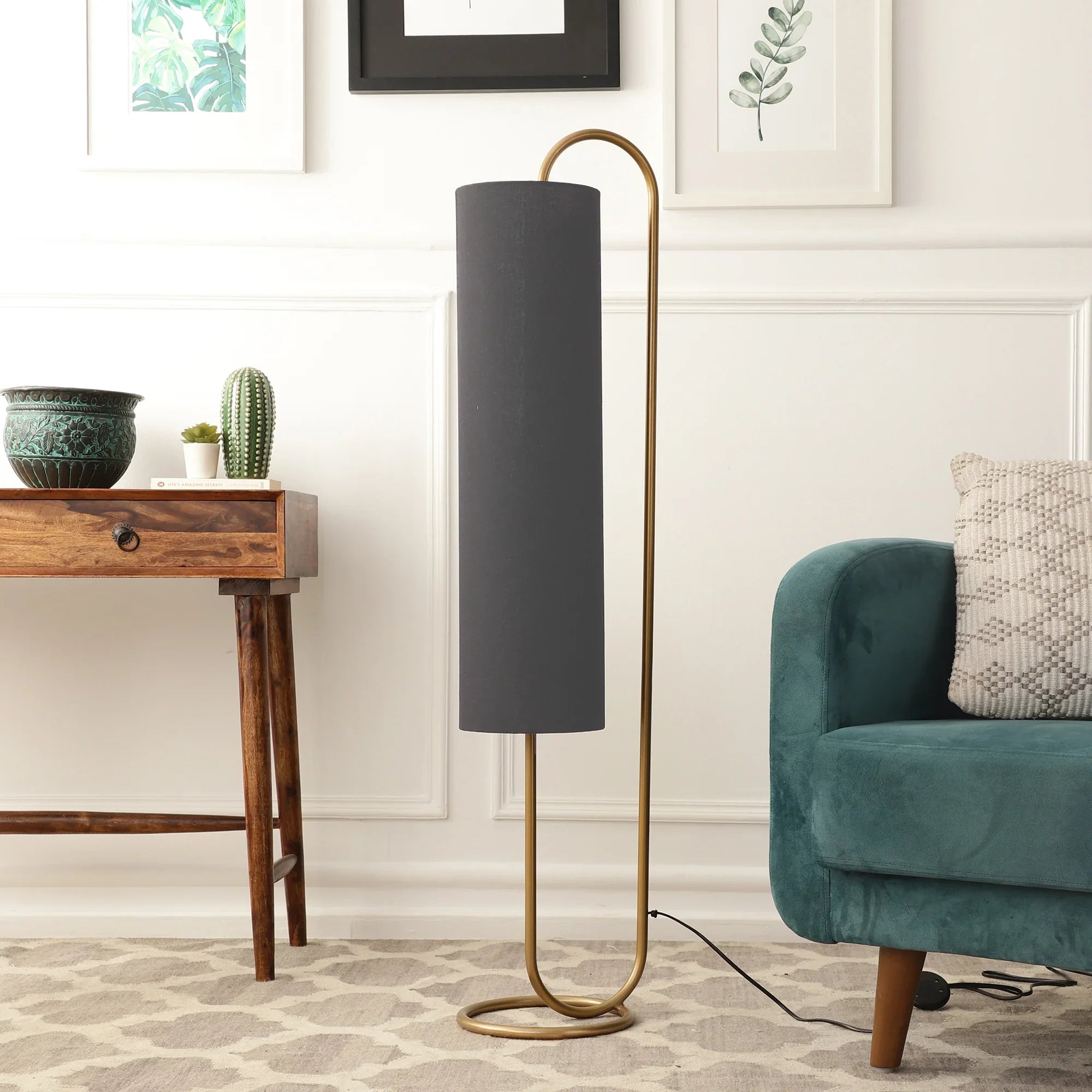 Graceful Curve Decorative Floor Lamp | Modern Corner Stand Lamp For Living Room & Home