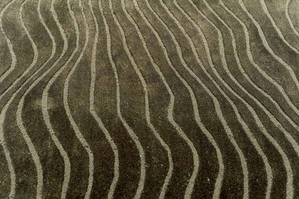 Moss Textured Handcrafted Designer Rug – 100% Wool