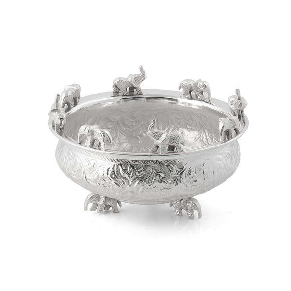 Elephant Urli for Temple | Urli Bowl For Home Decoration