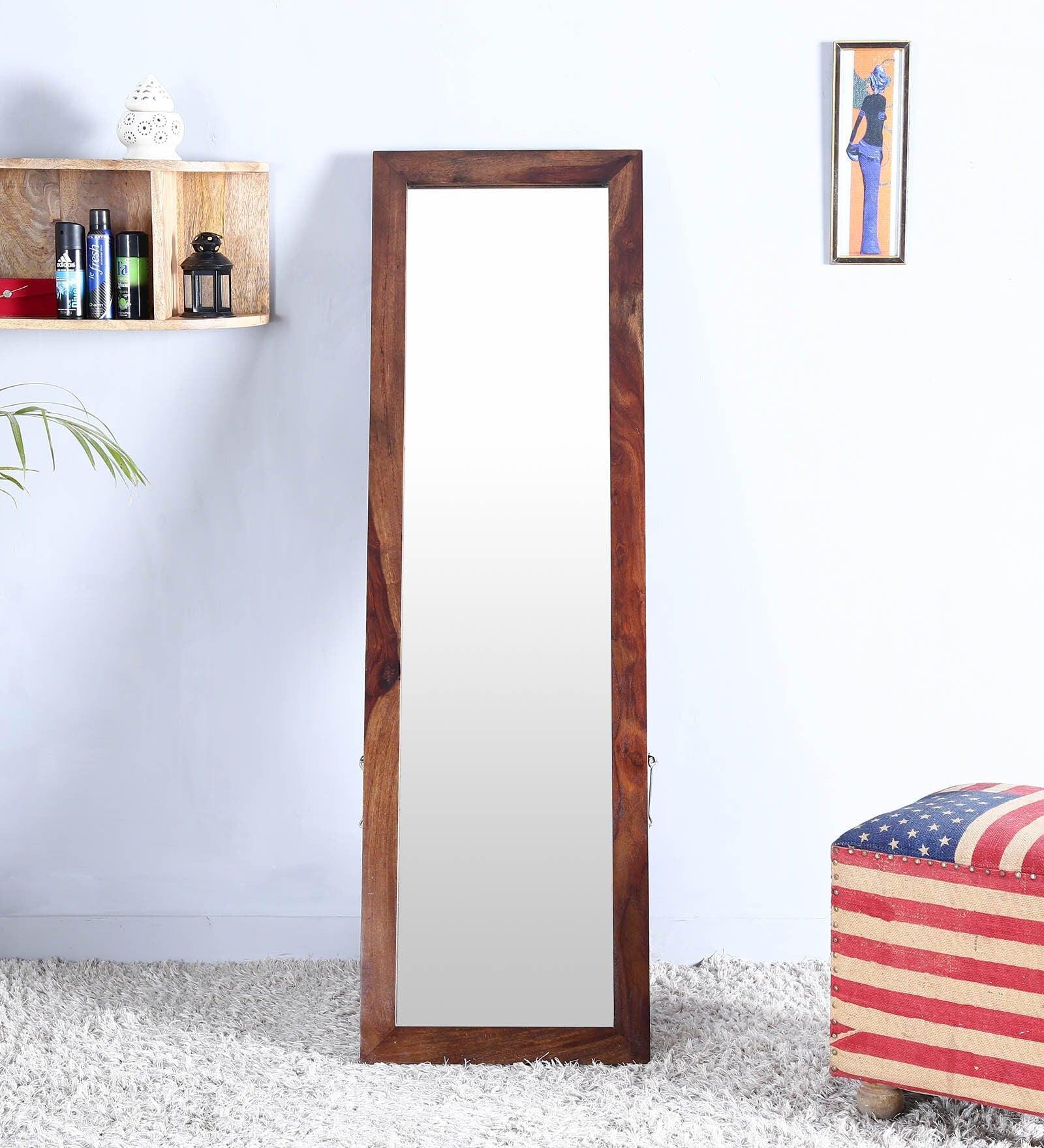 Sheesham Wood Floor Mirror | Full Length Mirror |  Standing Mirror | Bedroom Floor Mirror