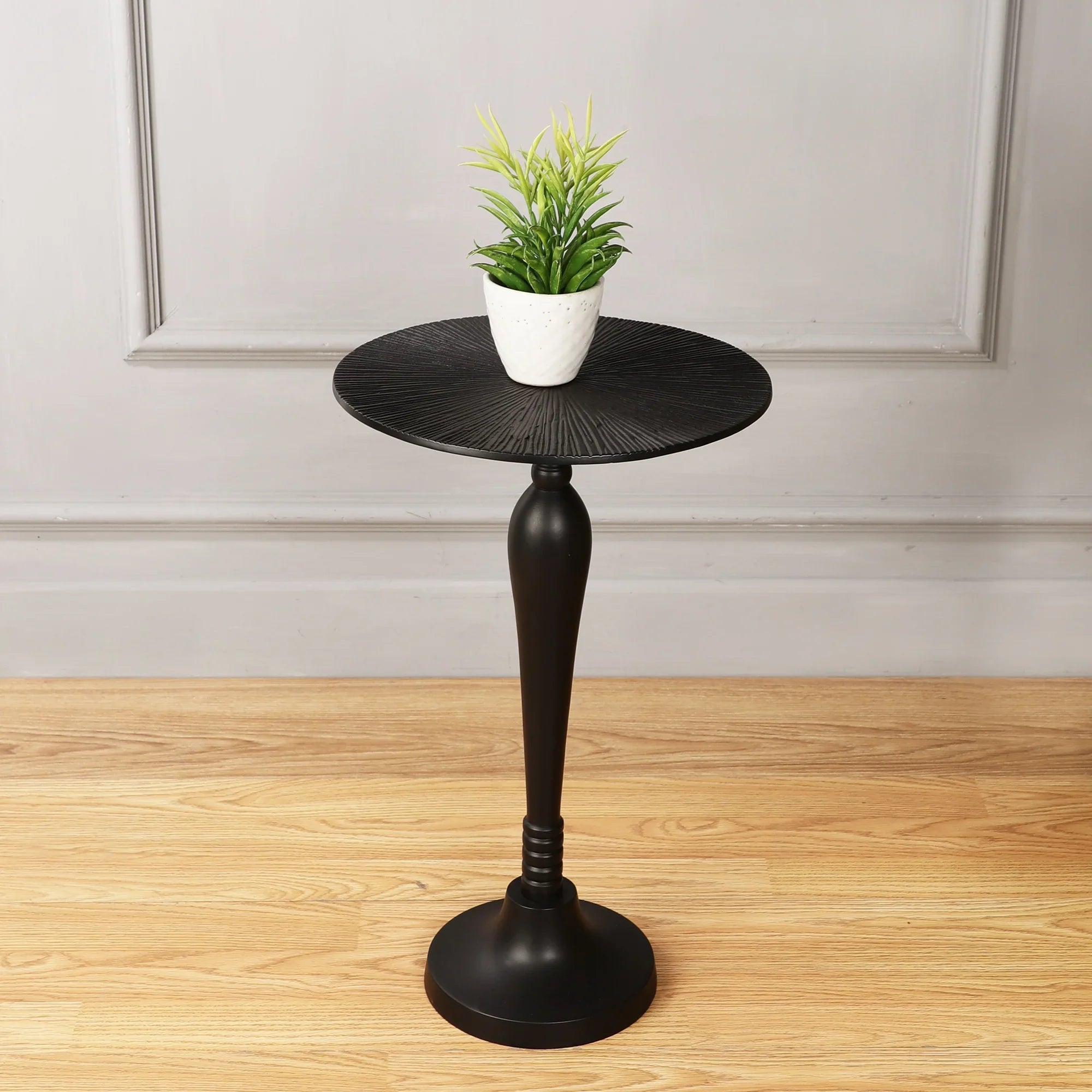 The Carla Side Table By In Classical Design In Raw Finish