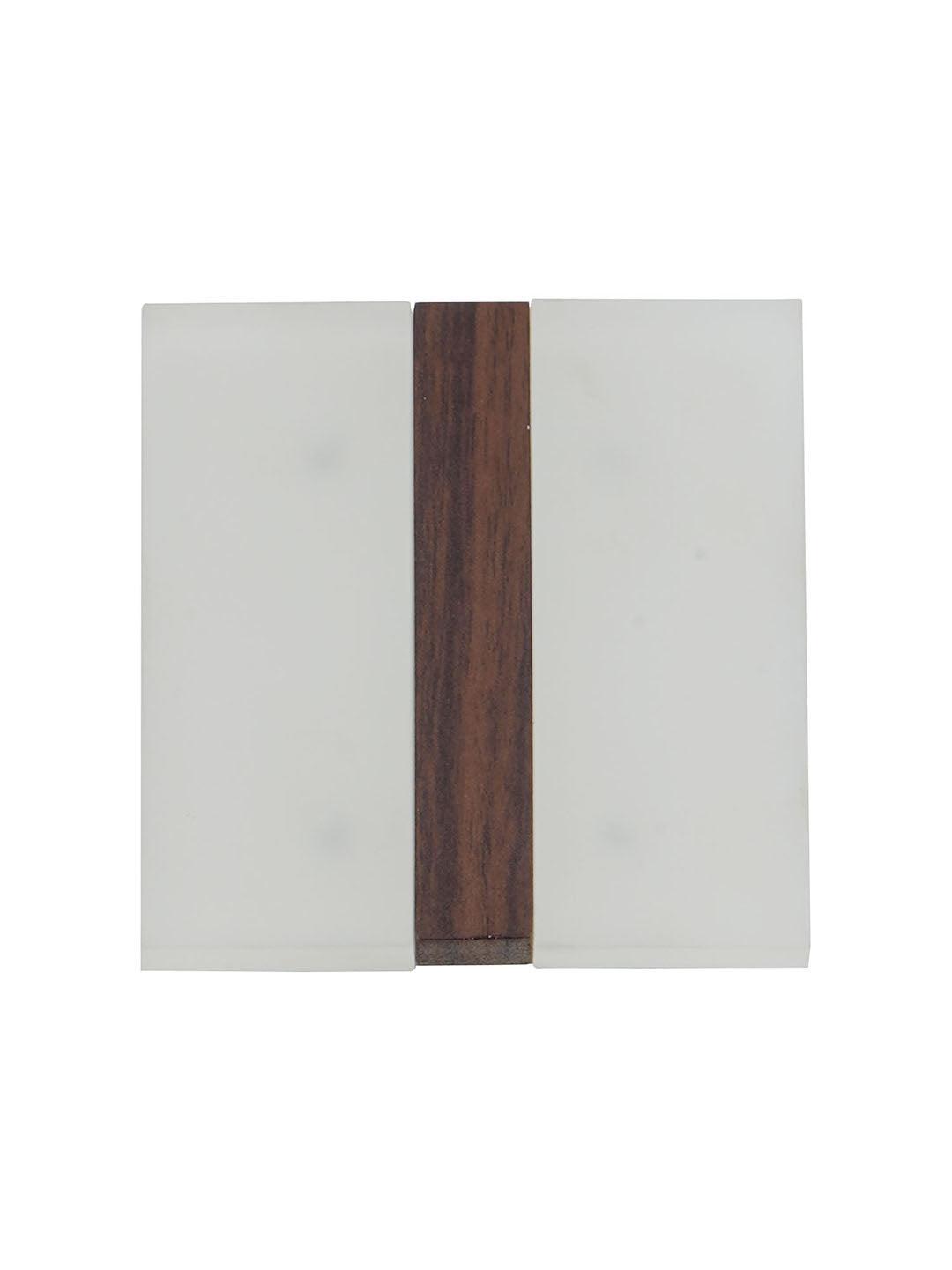 Modern Square 4 Inch Bar 12W Warm White LED Wall Light