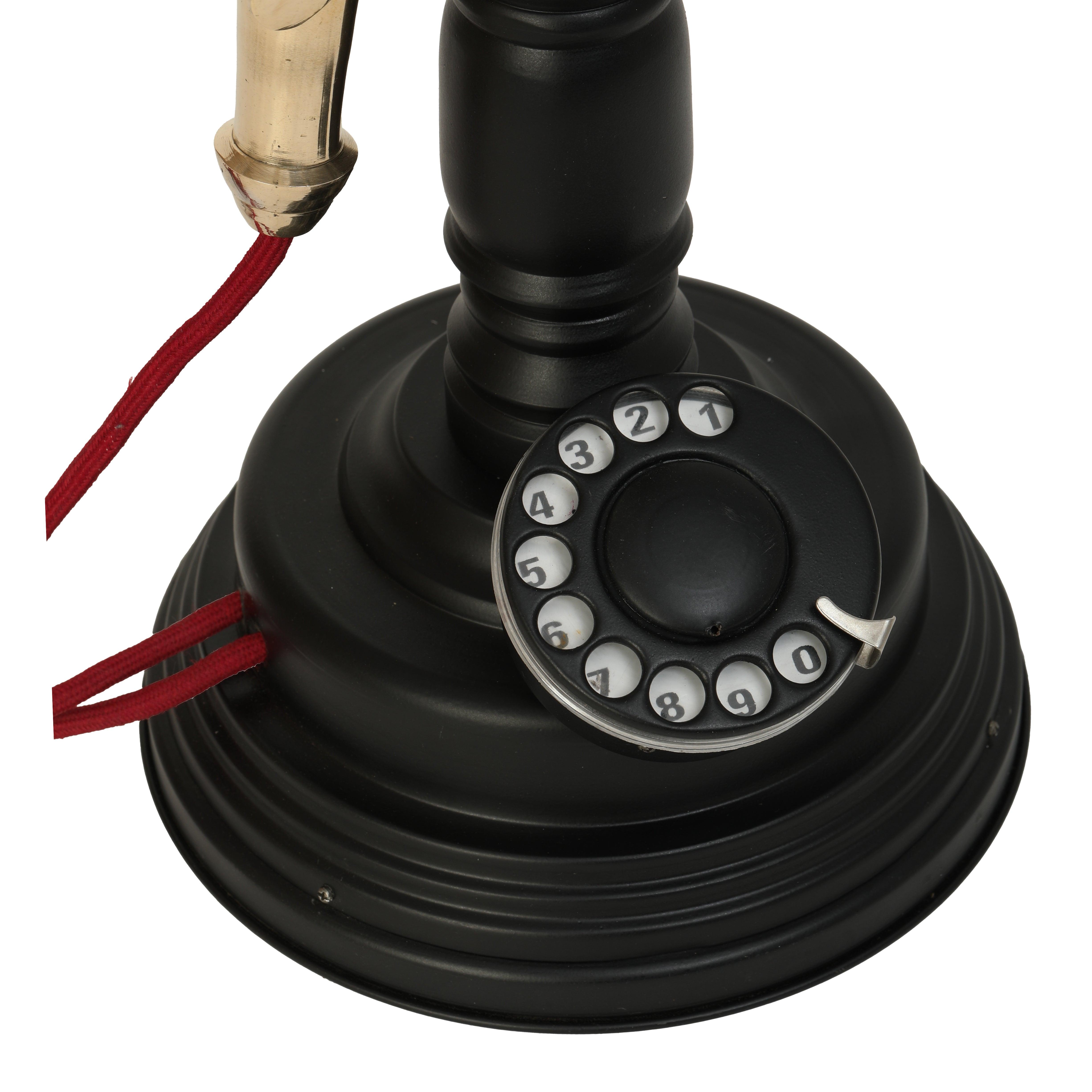 Home Decorative Shinny Brass Finish Table Top Telephone Unique Masterpiece