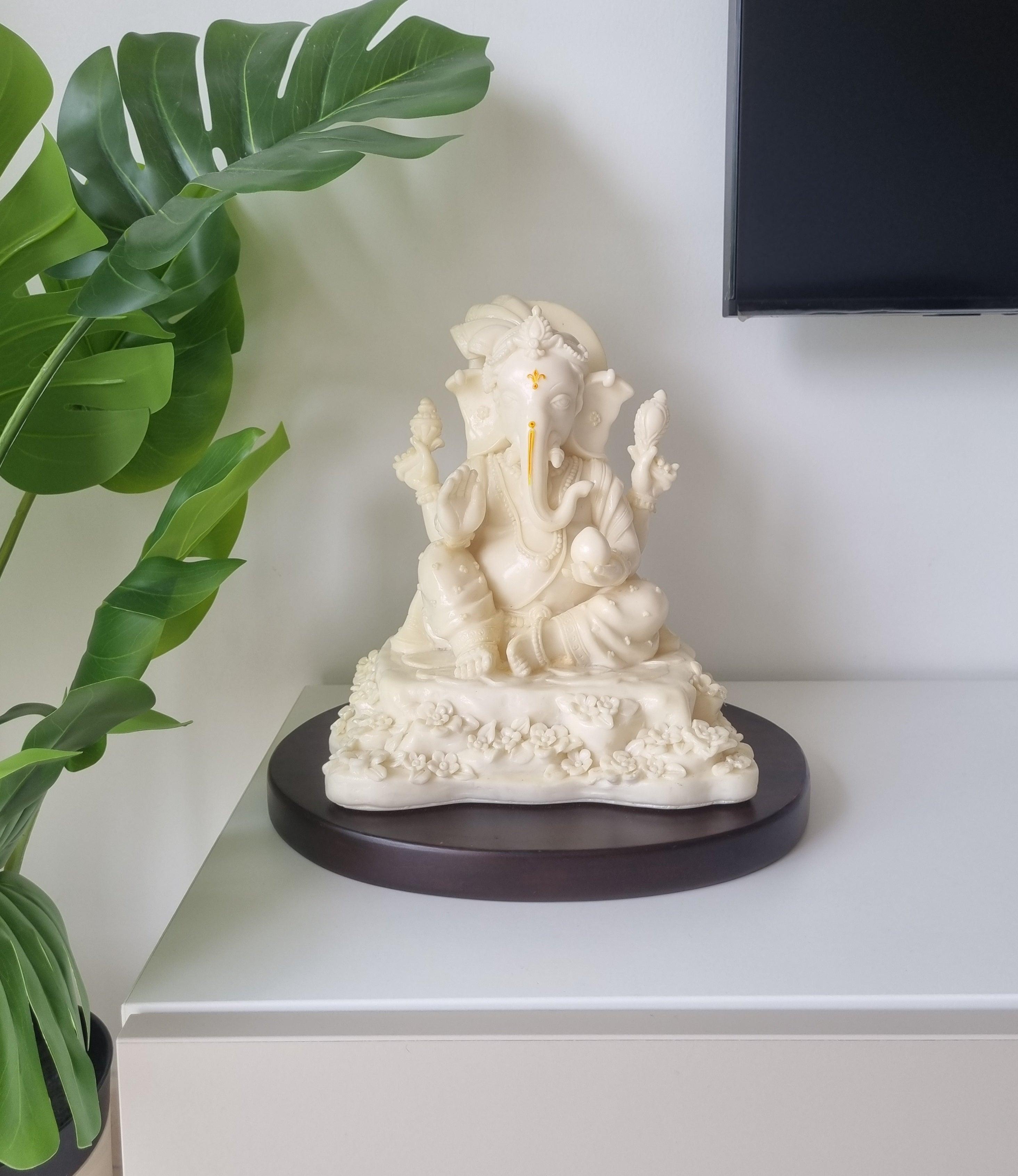Majestic Ivory Ganesh Figurine