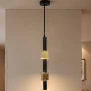 Black and Gold Iron Hanging Light | Inbuilt LED | Lumnix