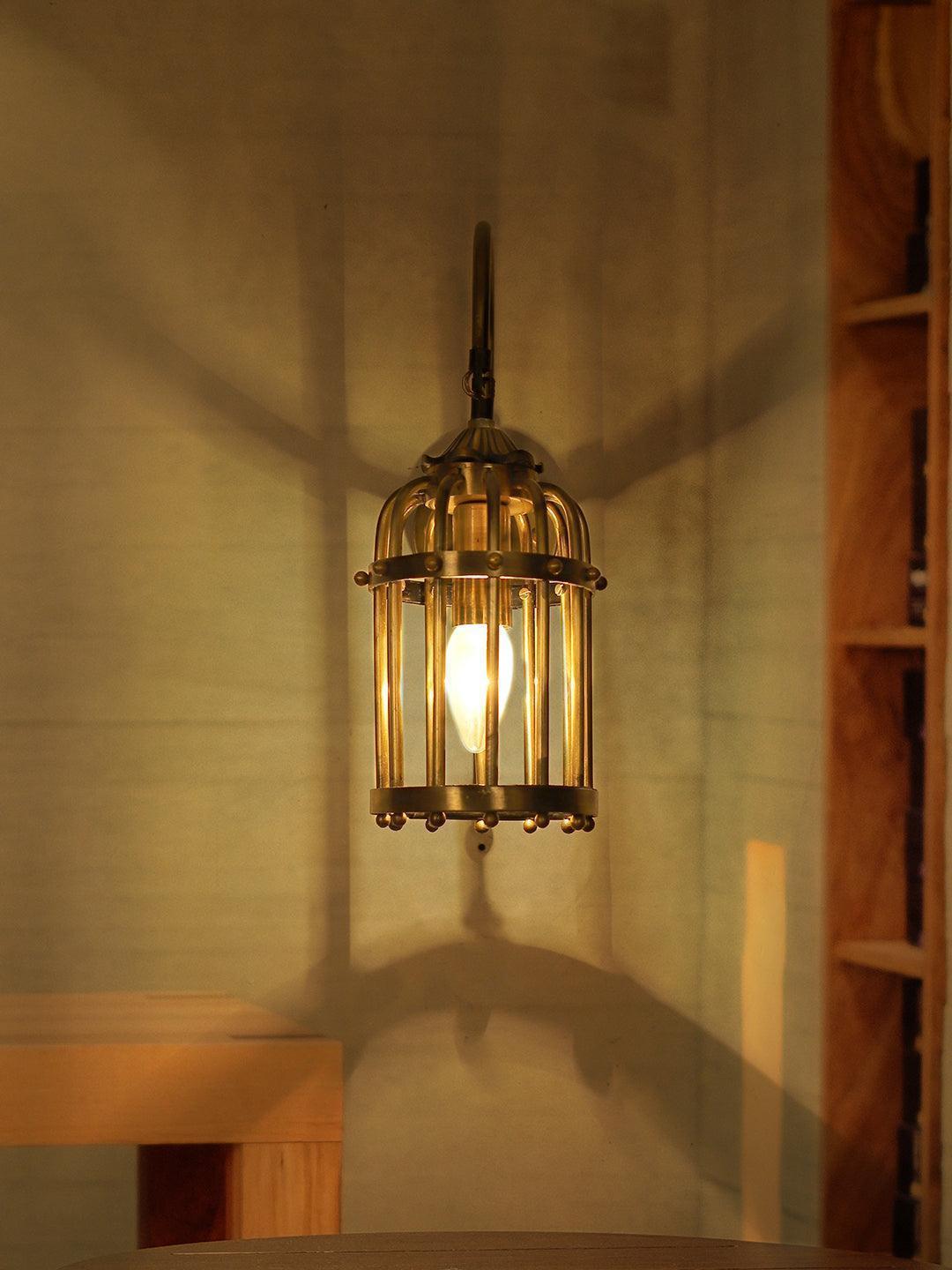 Antique Birdcage Wall Sconce