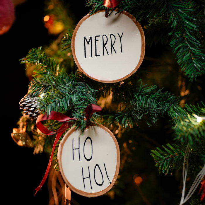 Ho Ho and Merry Festive Ornaments: Jolly Holiday Decorations