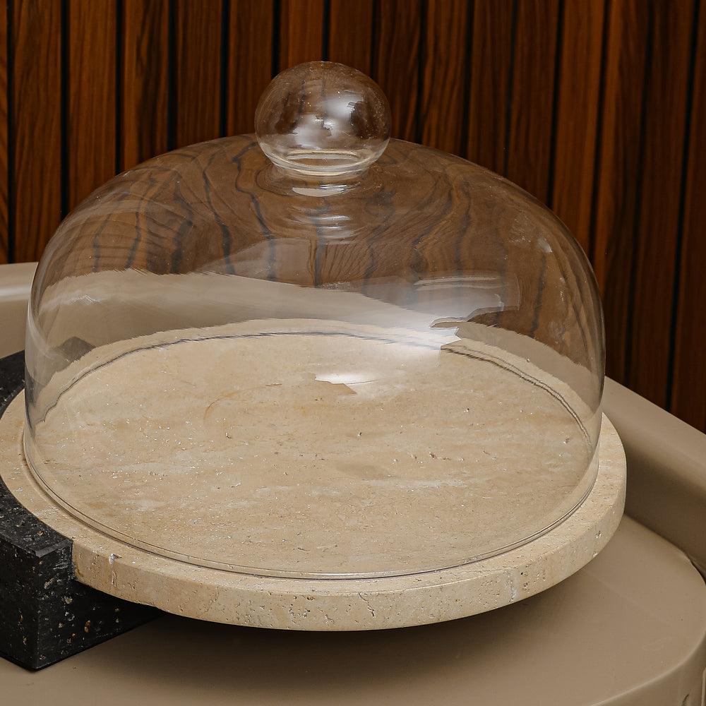 Marble-Cake And Dessert Stand With Lid