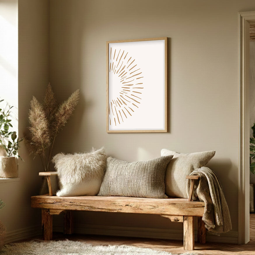 Burst – White – Elegant White Wall Painting