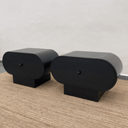 Leatherfield nightstand | Solid teak wood