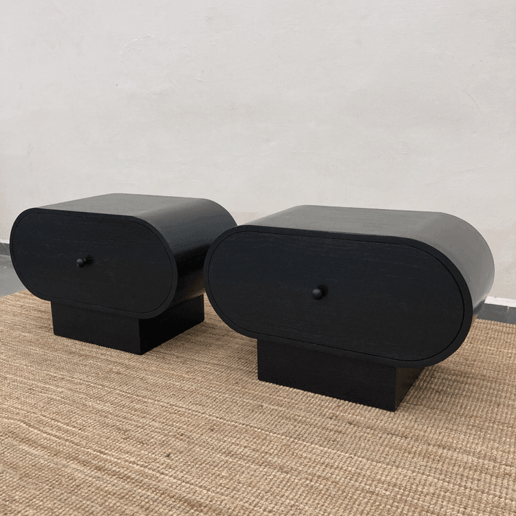 Leatherfield nightstand | Solid teak wood