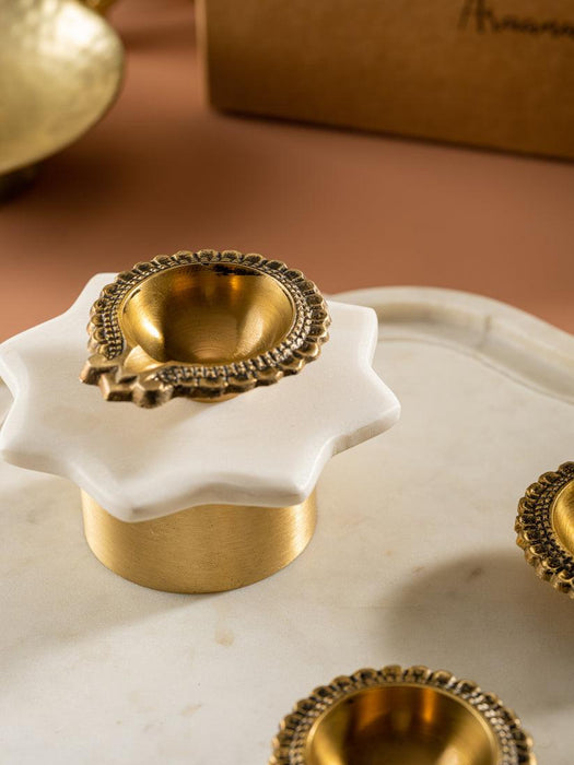 Deep Diya Golden Colour for Festival Decor | Diya Lamp for Home Decor