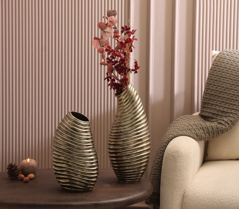 Neat Nest Vase | Antique Gold Finished