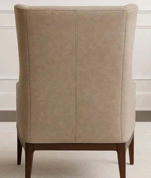 Minimalist Olive Green Thick Padded Velvet Sofa Lounge Chair with Cushion