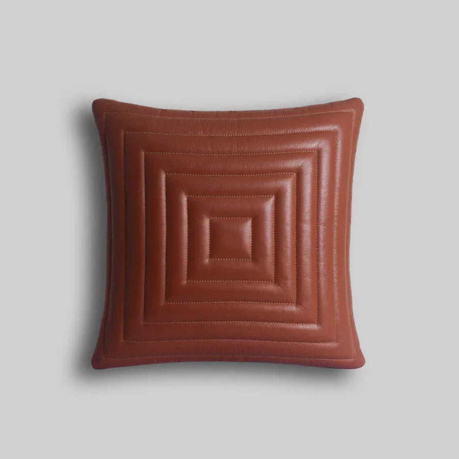 The Maze Cushion | Brown, Grey