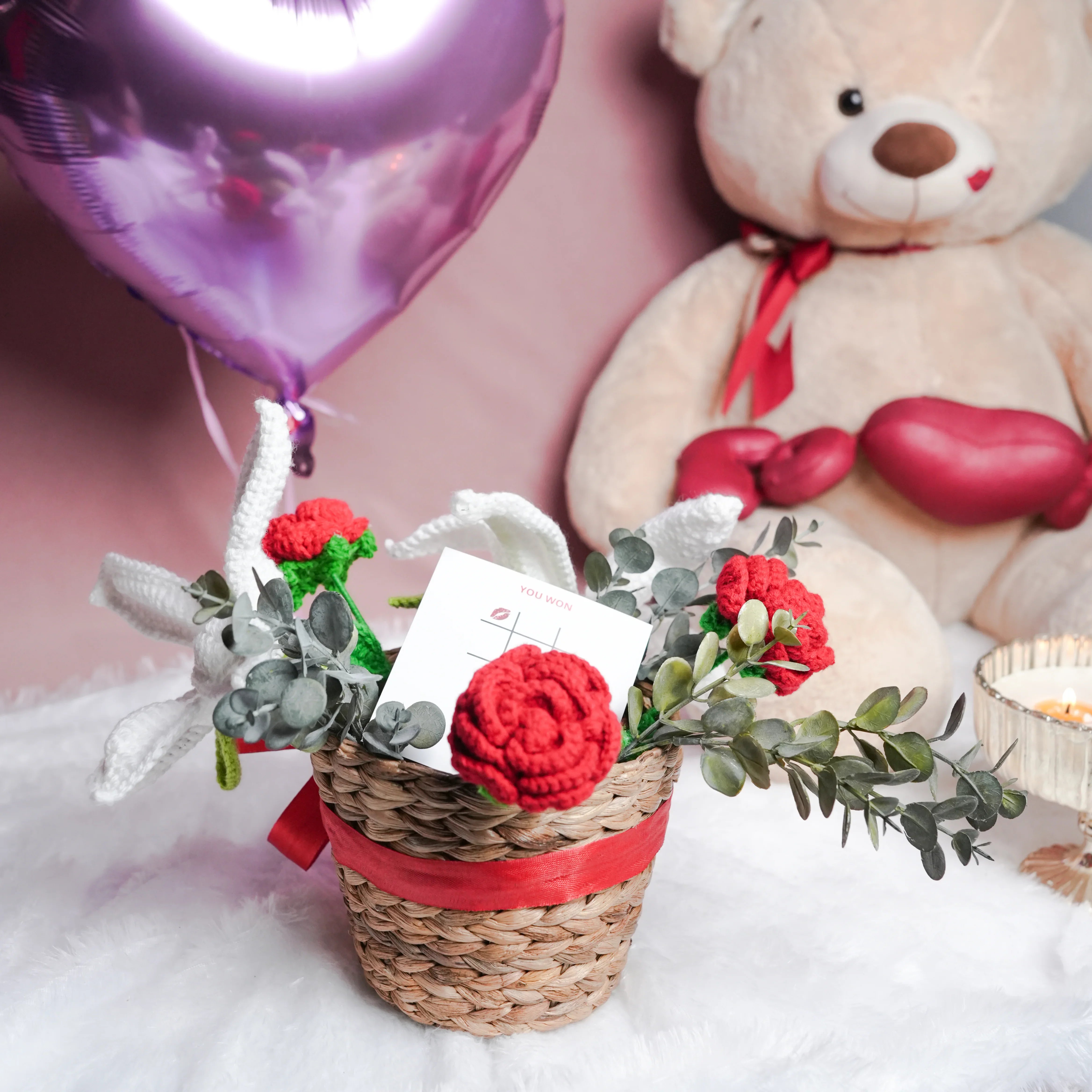 Rustic Romance Bamboo Basket