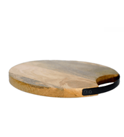 Round Mango Wood Chopping Board – Multipurpose Knife-Friendly Cutting and Serving Board