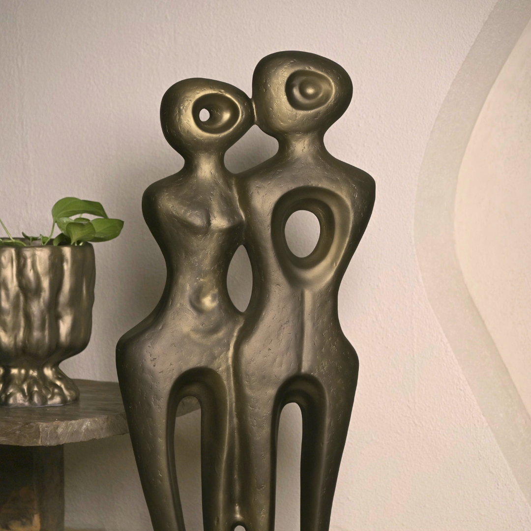 Tomo Sculpture - Bronze Gold