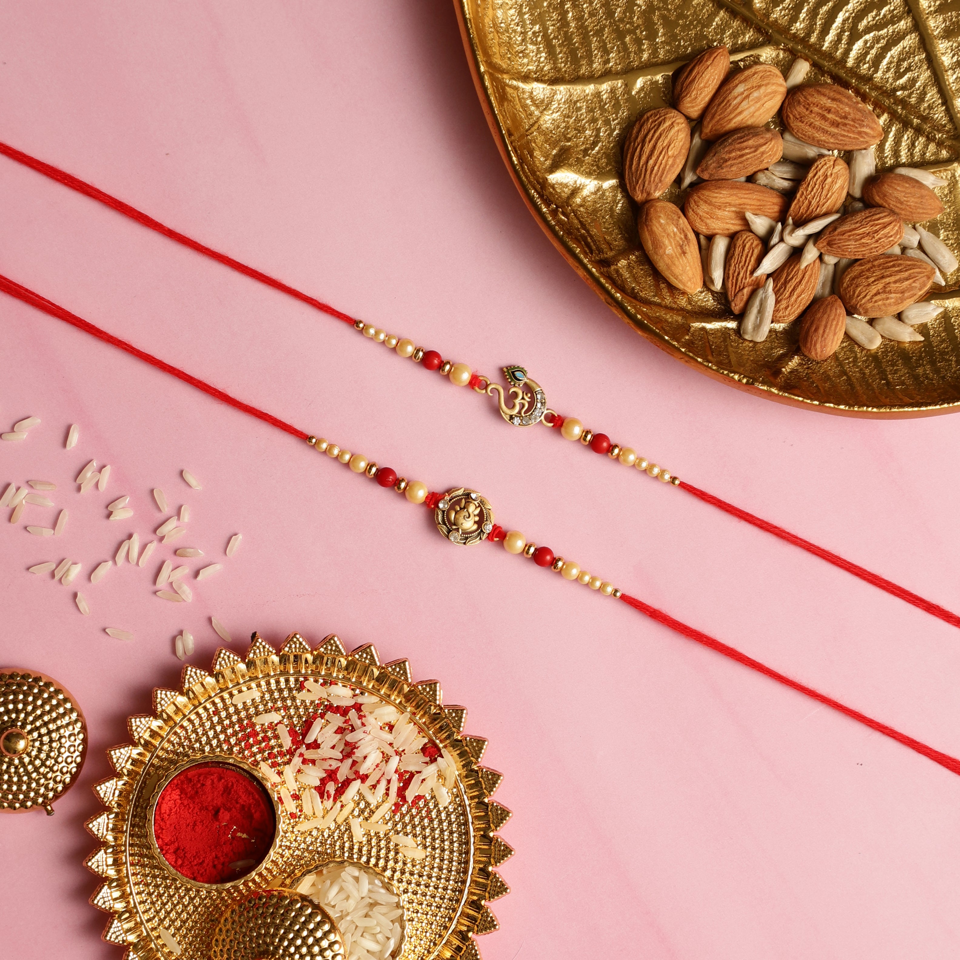 Inspire And Believe Rakhi Gift With Metallic Believe Showpiece
