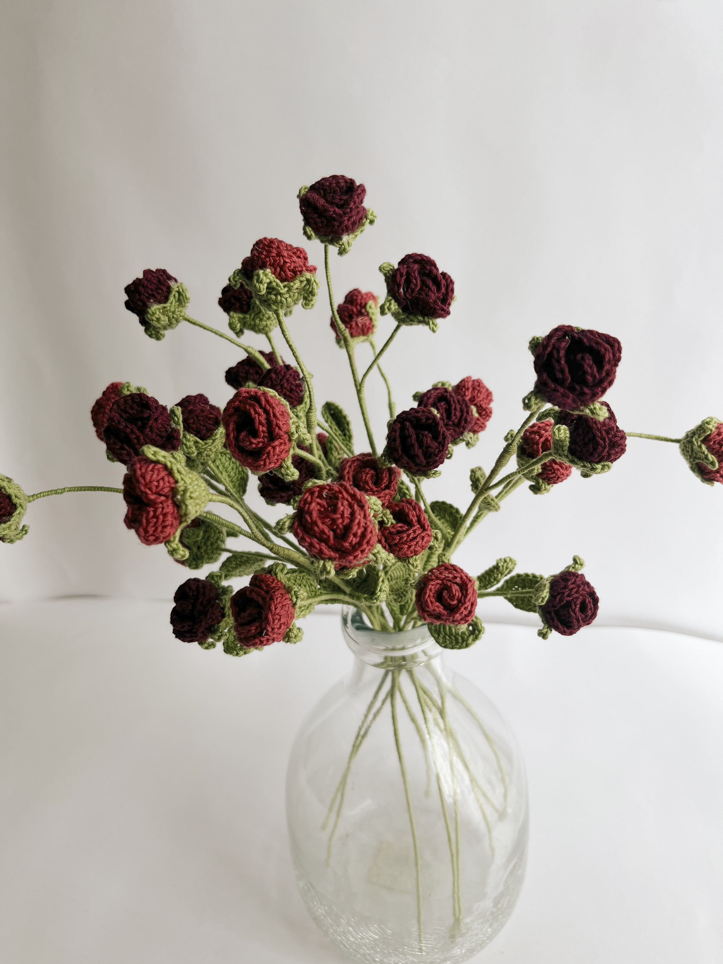 Mini Rose Stick Set Of 2