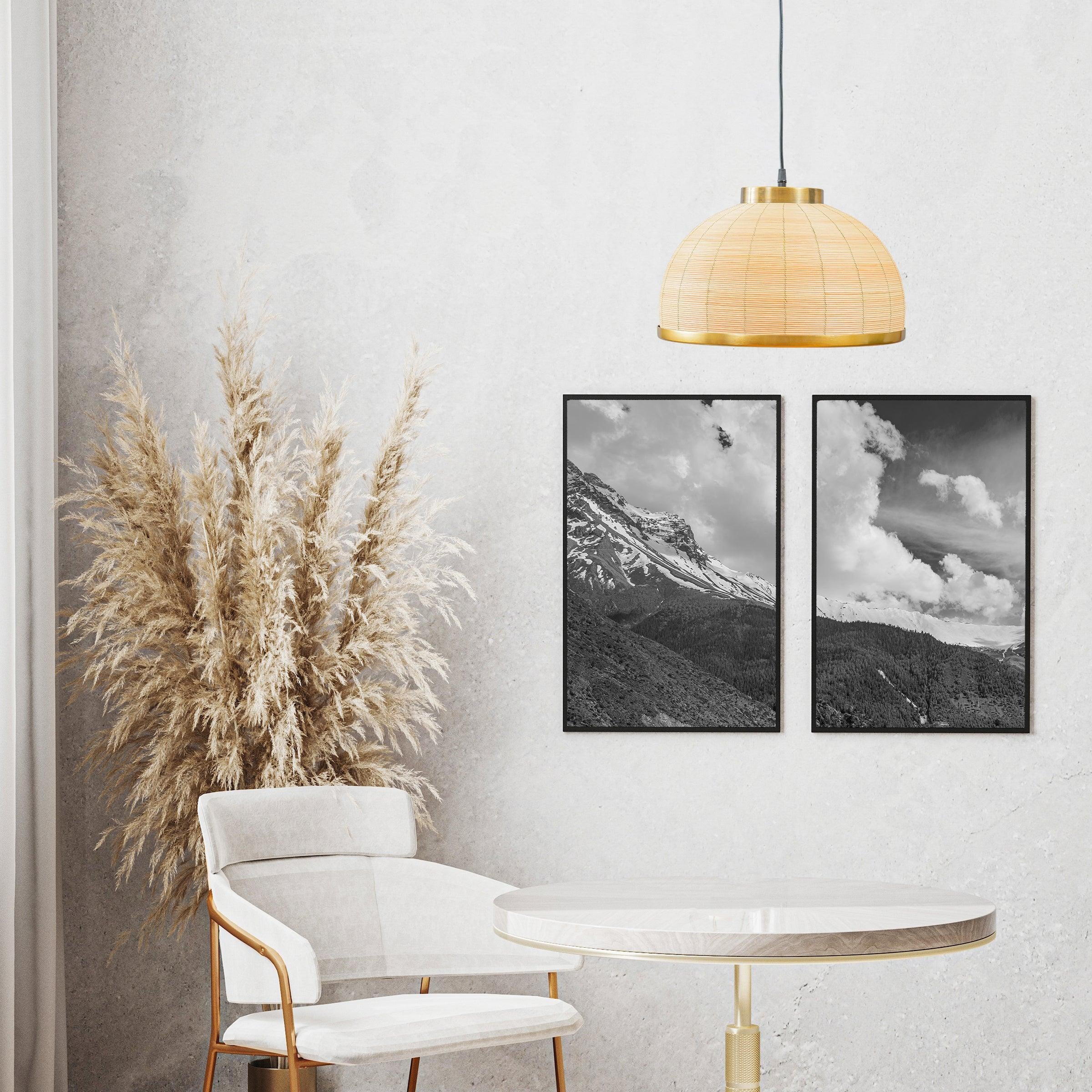 Hanley Metal Dome Pendant Light | Golden Hanging Lamp For Living Room & Home Decor