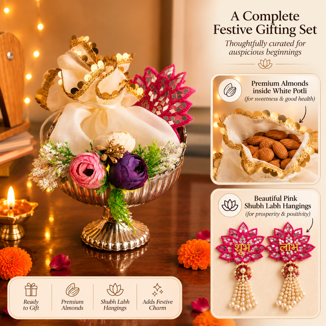 Silver Shagun Urli Diwali Gift Hamper