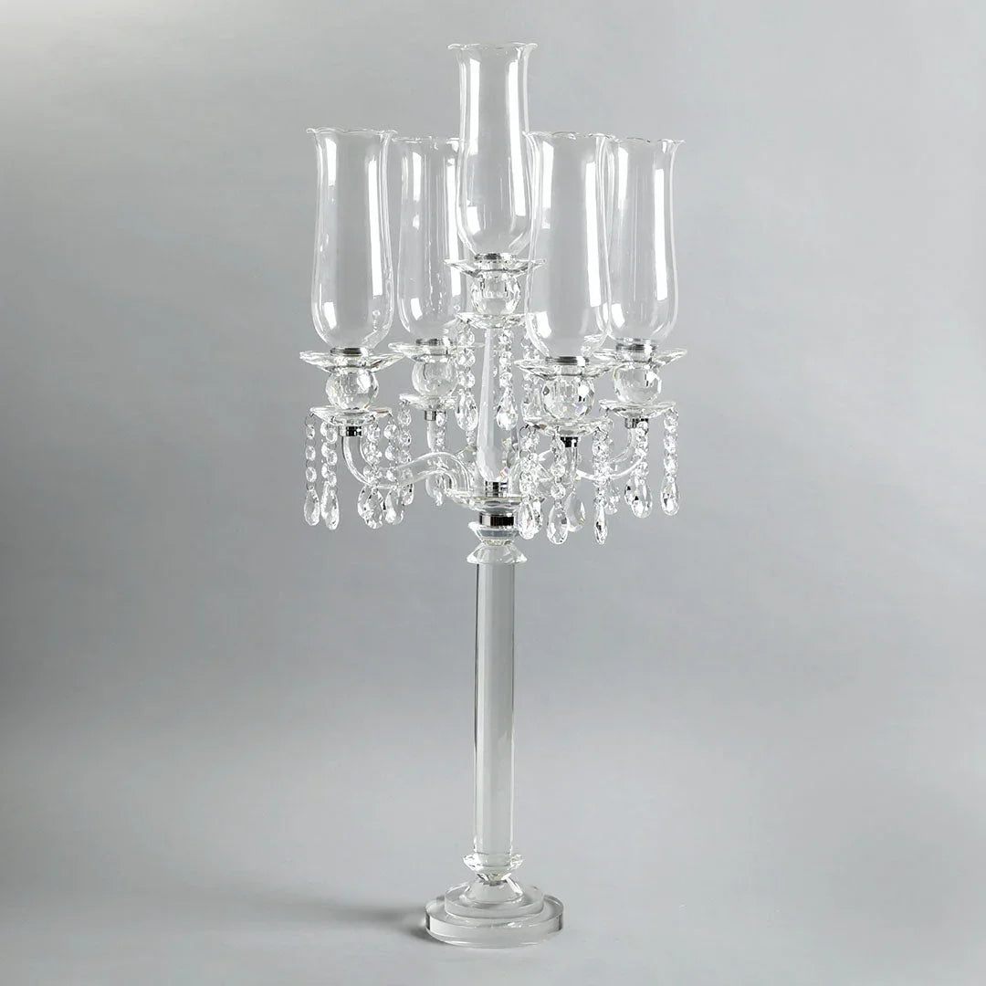 Toran 5-Arms Crystal Candelabra