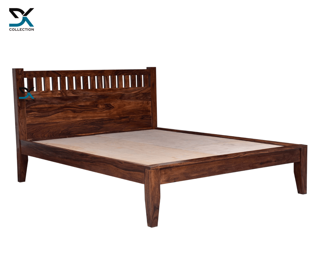 Ajanta Solid Sheesham Wood Queen Size Bed | Wooden Bed