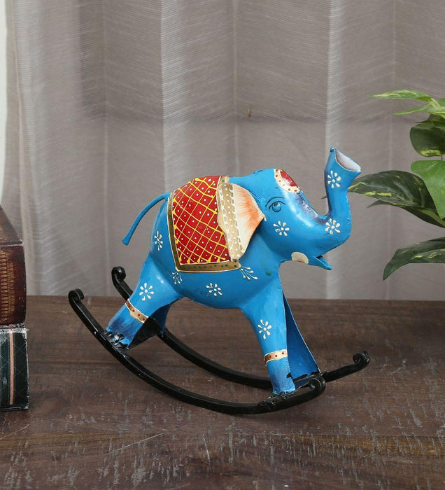 Rocking Elephant Iron | Animal Figurine & Showpieces for Table Decor