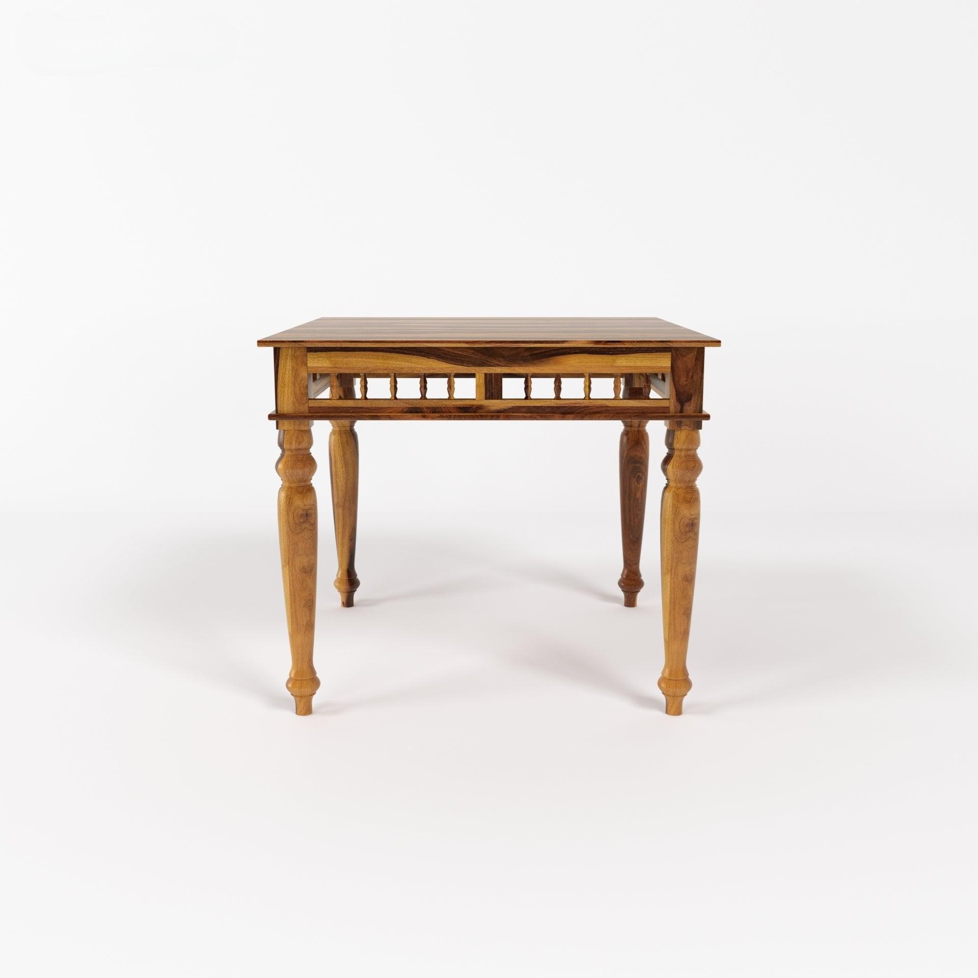 Rinika 4 Seater Dining Table Sheesham Wood | Wooden Dinner Table for Kitchen