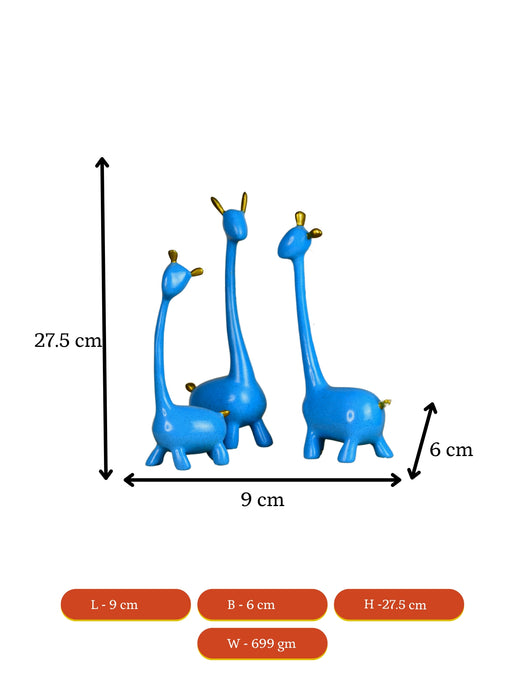 Resin Giraffe Family