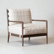 Seere Solid Teak Wood & Fabric Upholstery Armchair