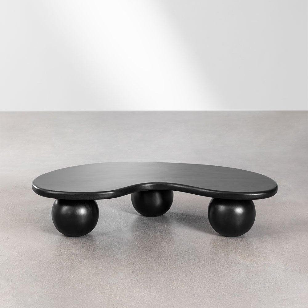 Sleek Solid Mango Wood Center Table for Living Room | Designer Coffee Table