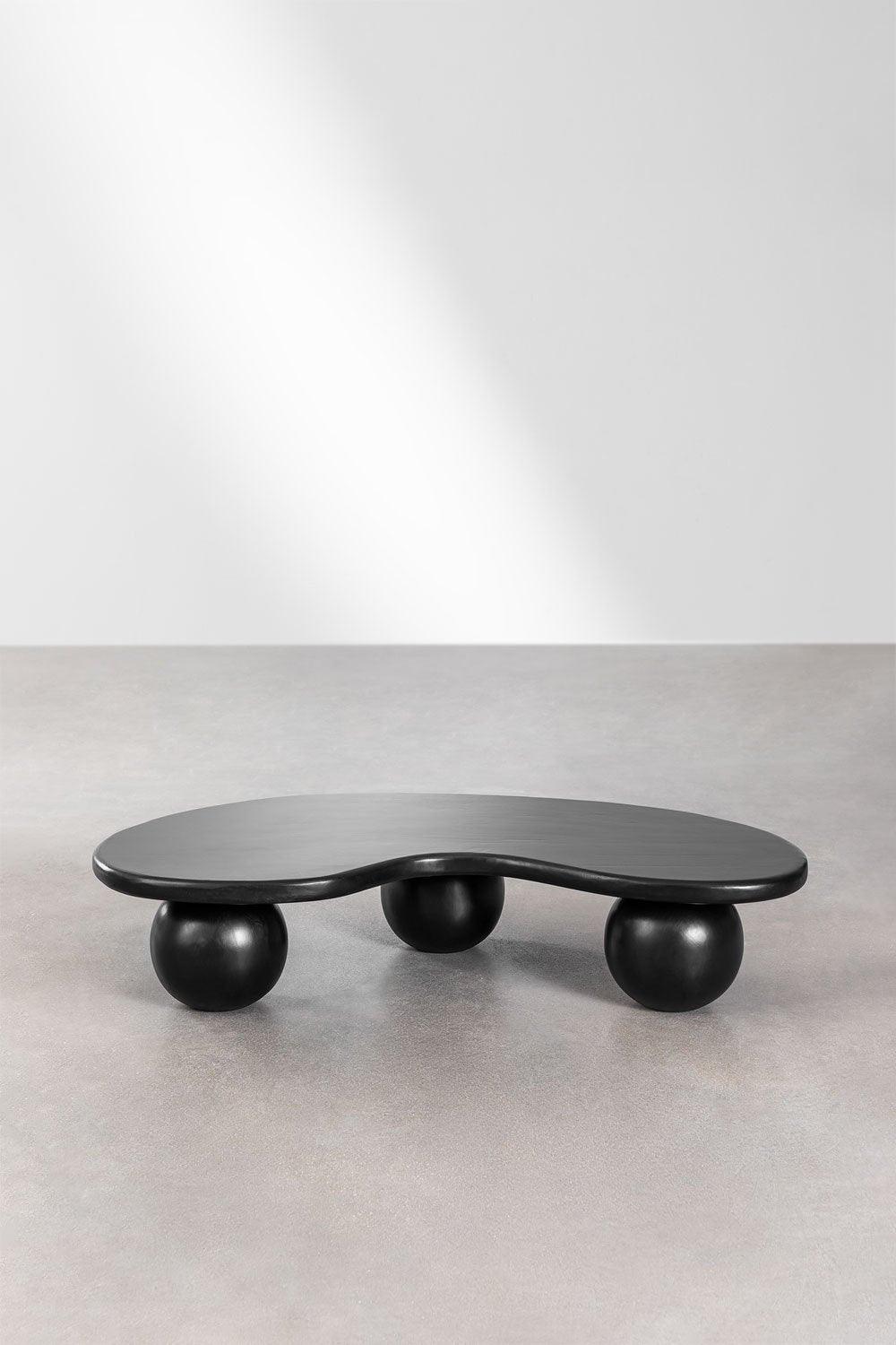 Sleek Solid Mango Wood Center Table for Living Room | Designer Coffee Table