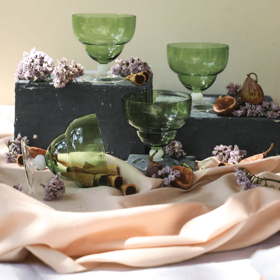 Green Goblet Bowl (Set of 4)