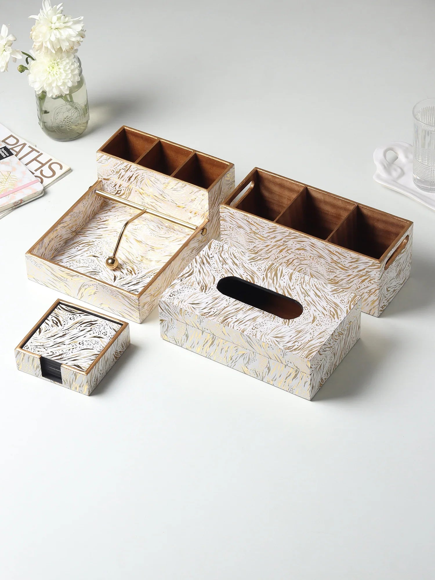 Zivra Gold Cutlery holder