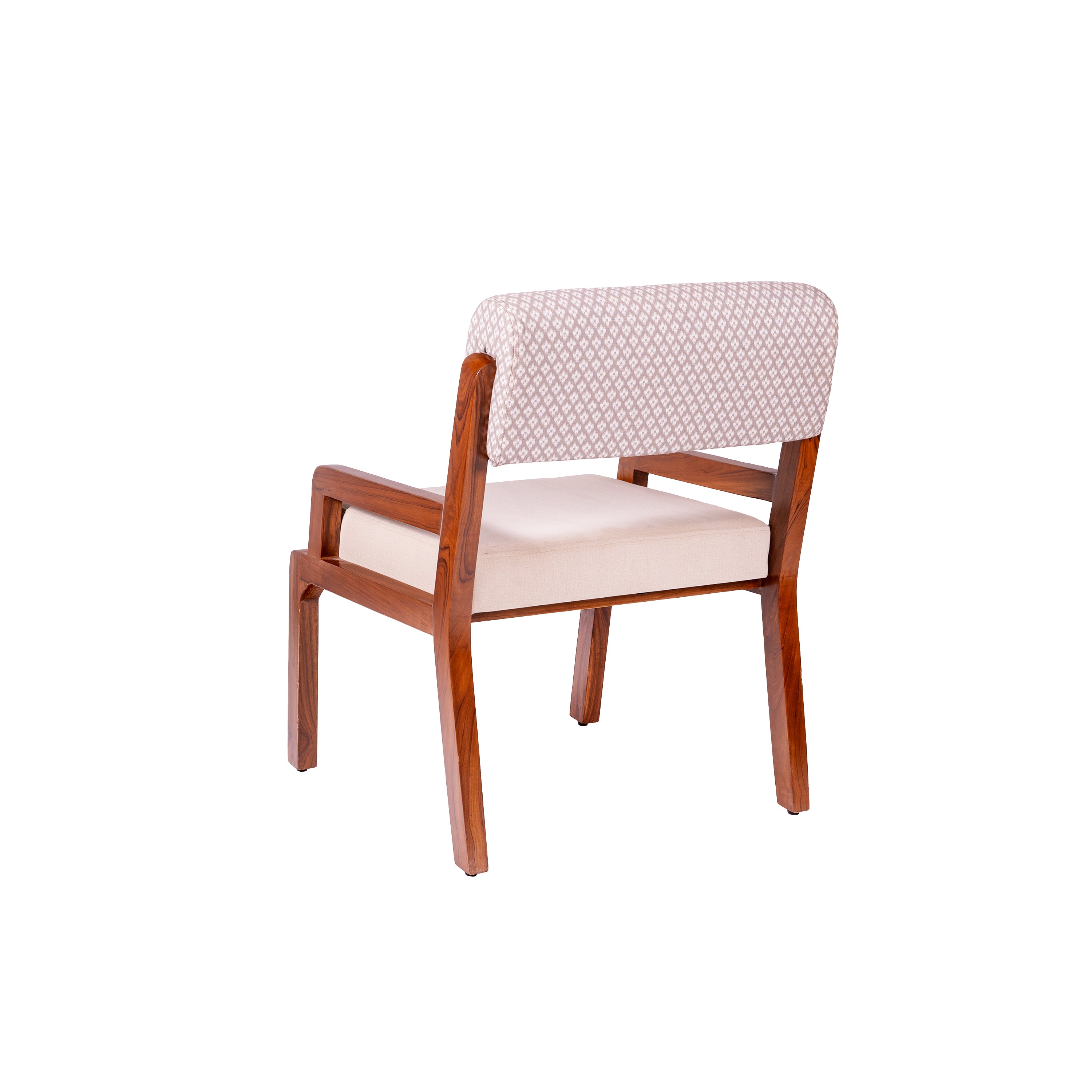 Zyra Upholstered Teak Wood Dining Chair