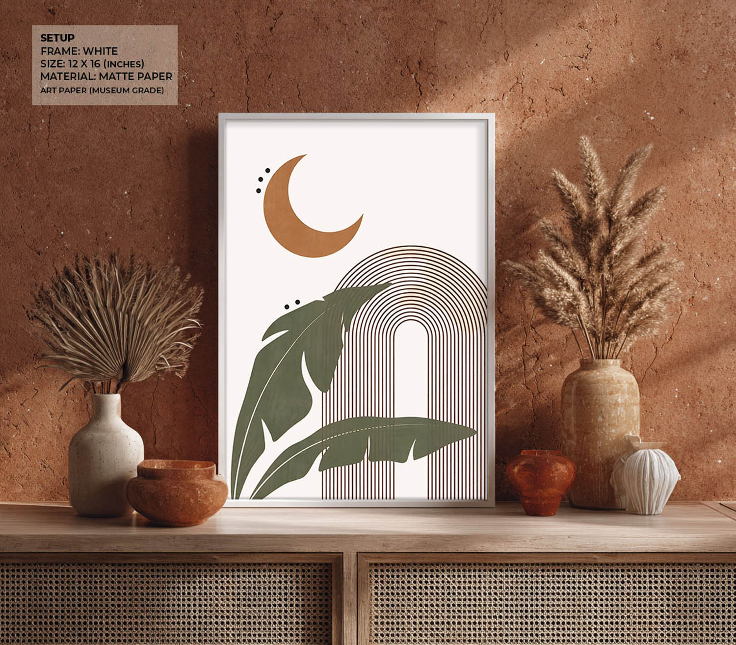 Moonlit Tropics Wall Painting