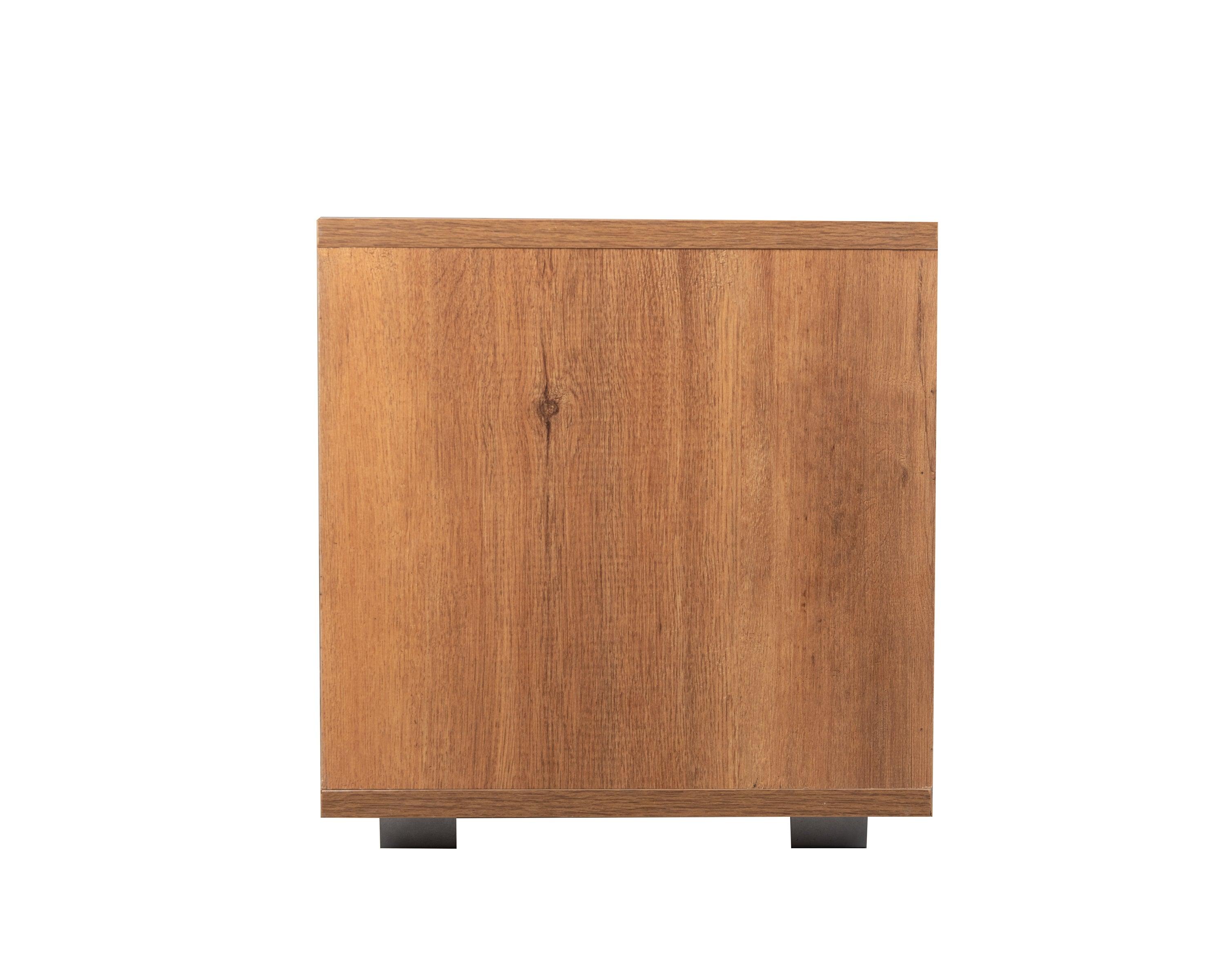 Skipper Walnut Finish TV Unit | Modern Wooden TV Stand with Storage