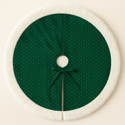 Green Sequin Christmas Tree Skirt (31")