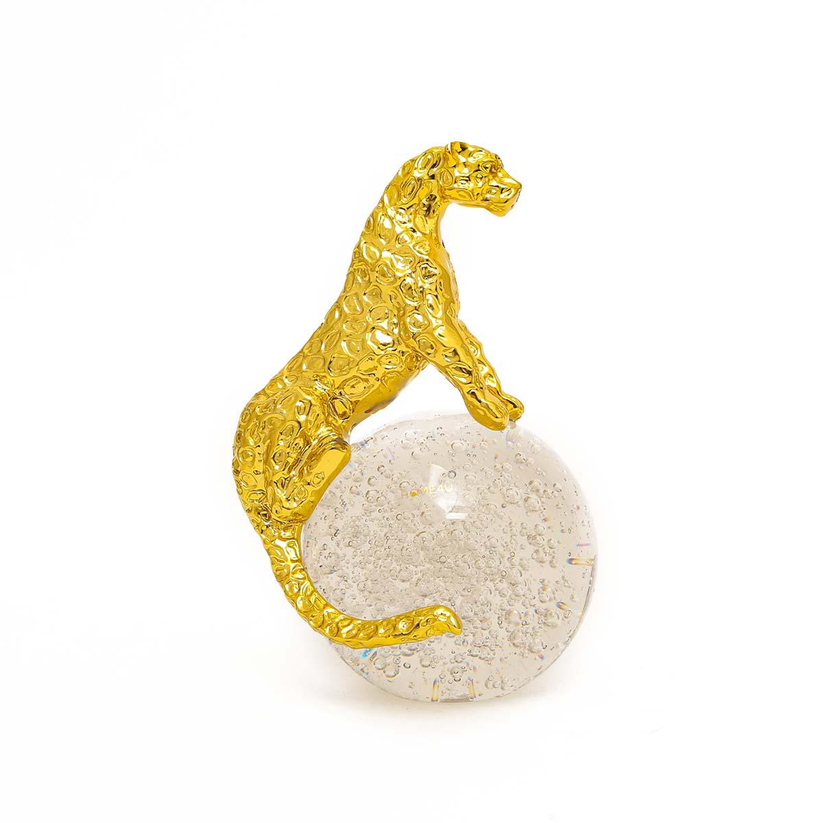 Crystal Leopard Decorative Object
