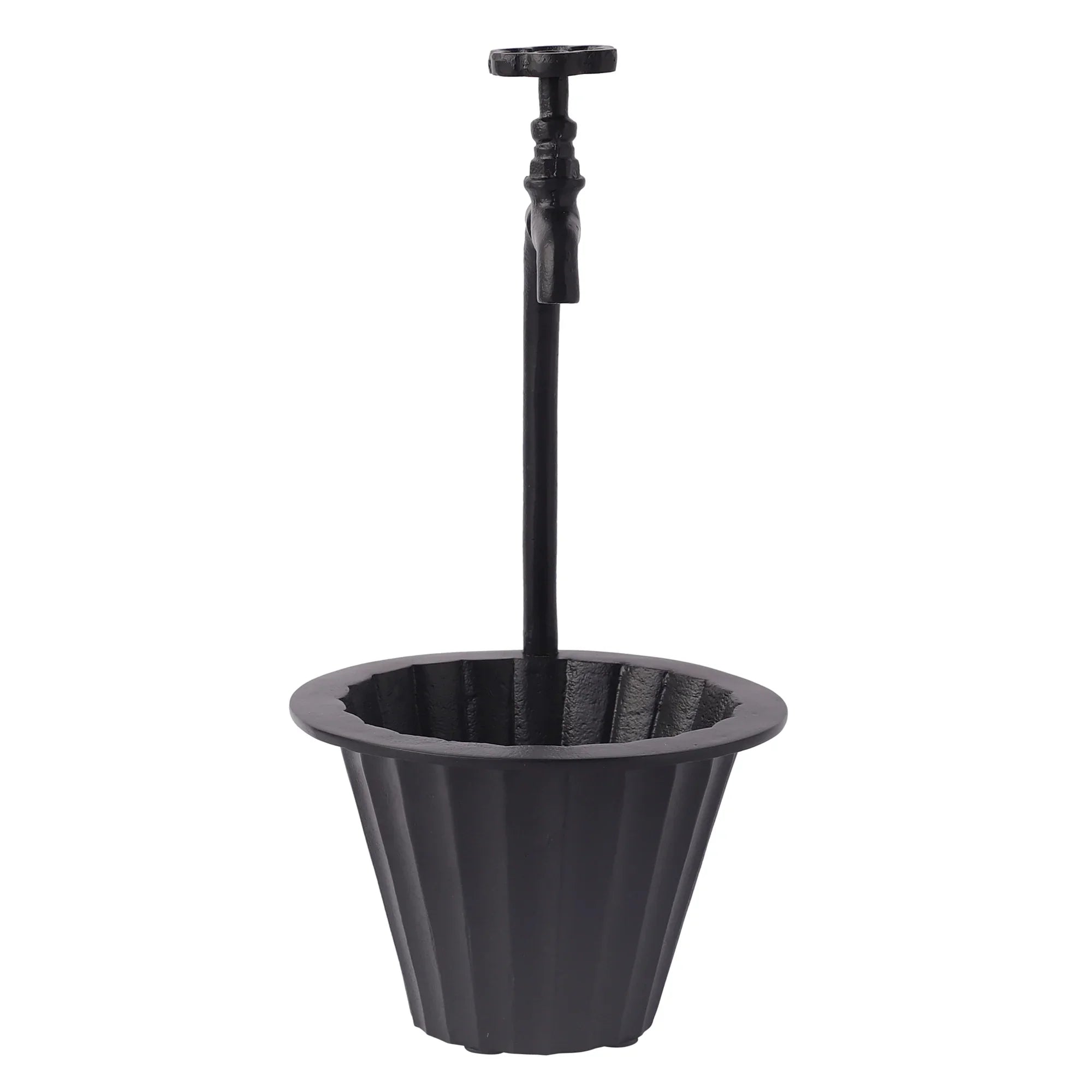 Luxurious Aluminium Nal Indoor Planter | Decorative Pot With Tap For Kitchen & Living Room Decor