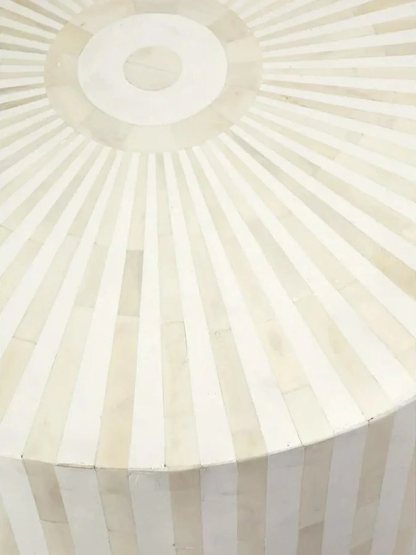 Inlay Drum Side Table