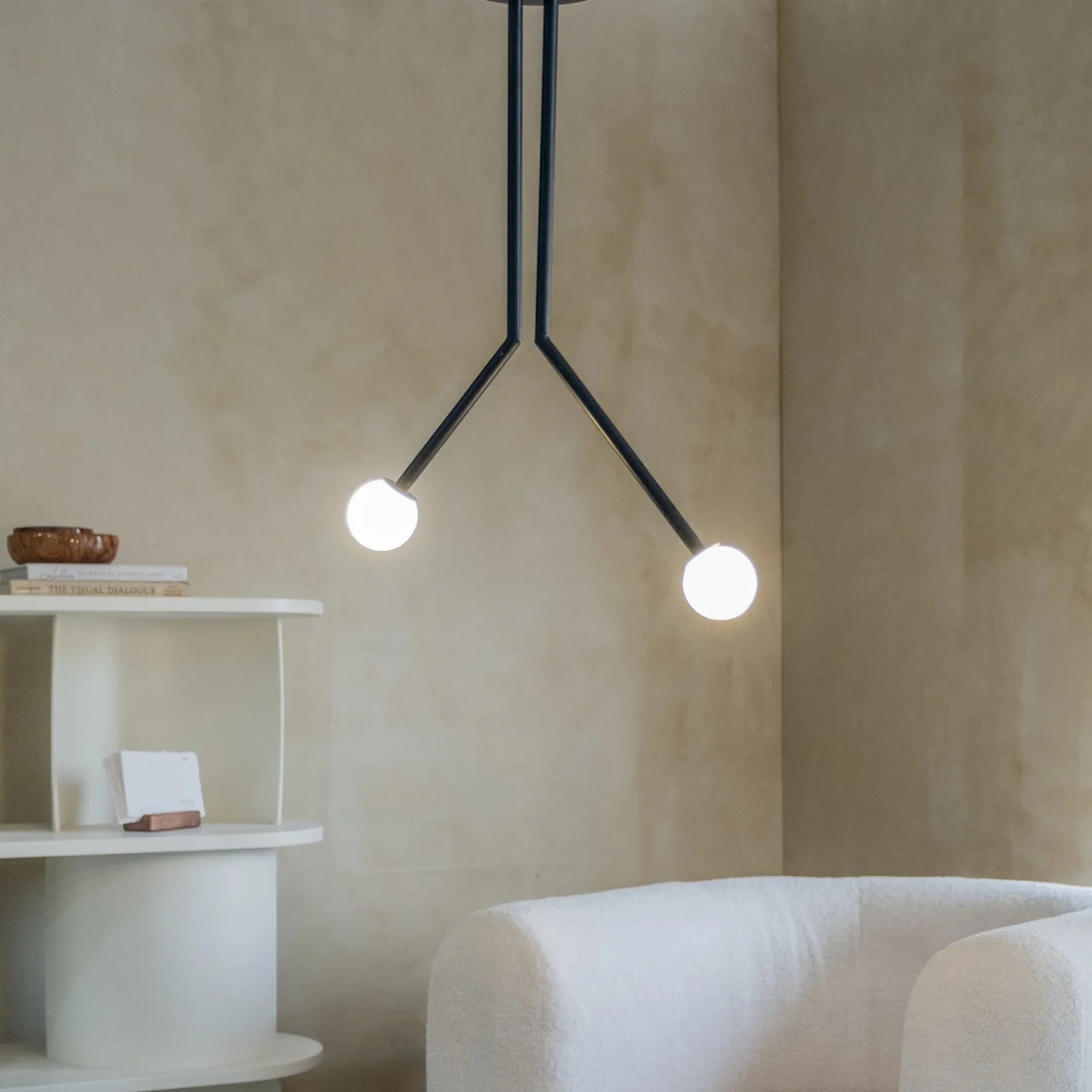 Niora Hanging Lamp | Mild Steel and Glass